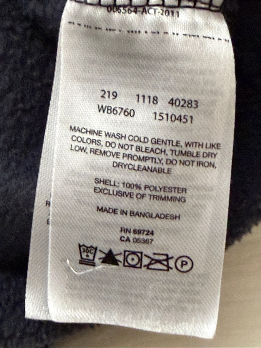 Columbia Black Full Zip Fleece Sweatshirt - Picture 5 of 7